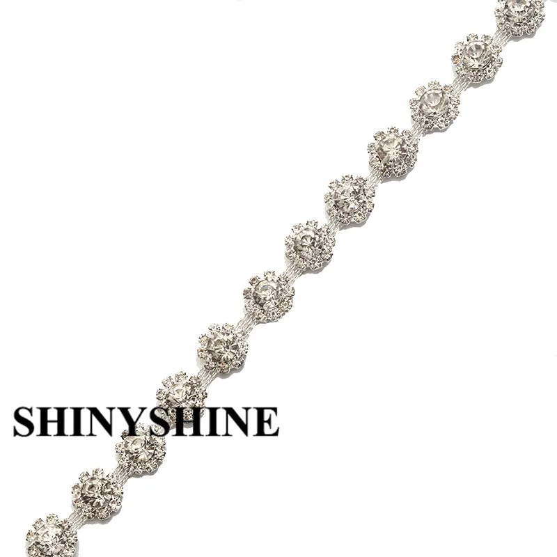 5 Yards Wedding Rhinestones Cupchain By The Yard For Wedding Belt