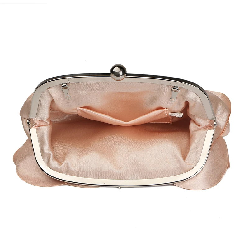 Women Evening Bag Vintage Ladies Floral Evening Bag Woman Fashion Rose Flower Chain Hand Bag Wedding Party Clutch Dinner Small Purse