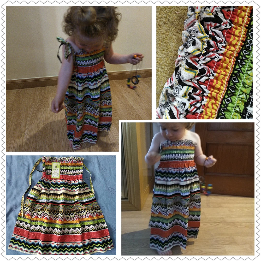 Платье для девочек; платья для маленьких девочек; сарафан для маленьких девочек; детская одежда; платье без рукавов; модные богемные пляжные платья; YCSD1801
