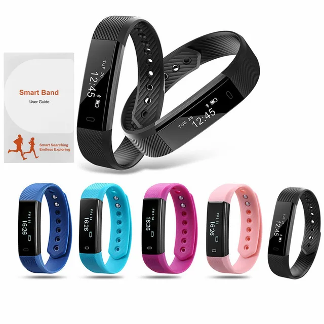 ID115 Smart Armband Fitness Tracker Schrittzähler Aktivität Monitor