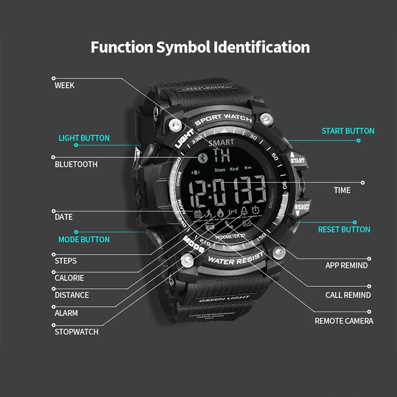digital watch compatible with iphone