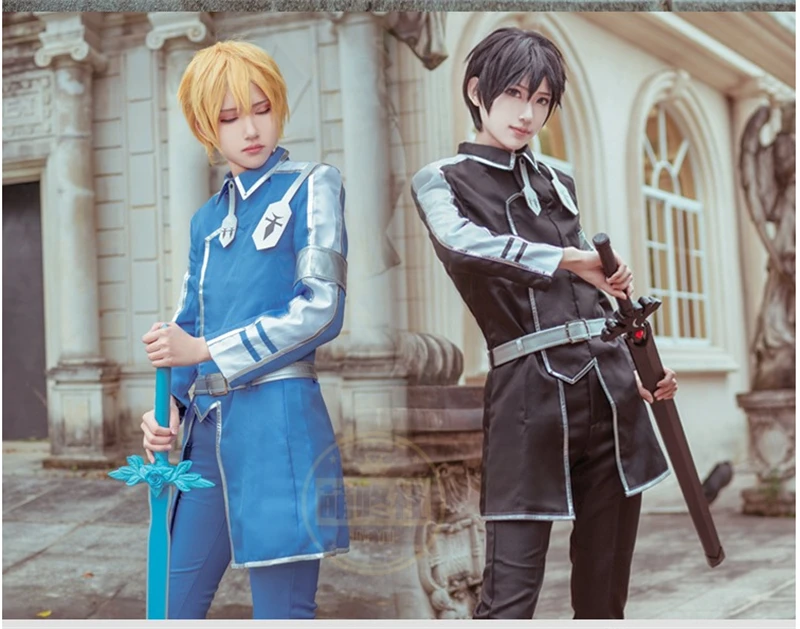 Eugeo sword art онлайн Алисия Аниме Косплей Eugeo синтез 32 костюм Кирито для косплея униформа для мальчиков