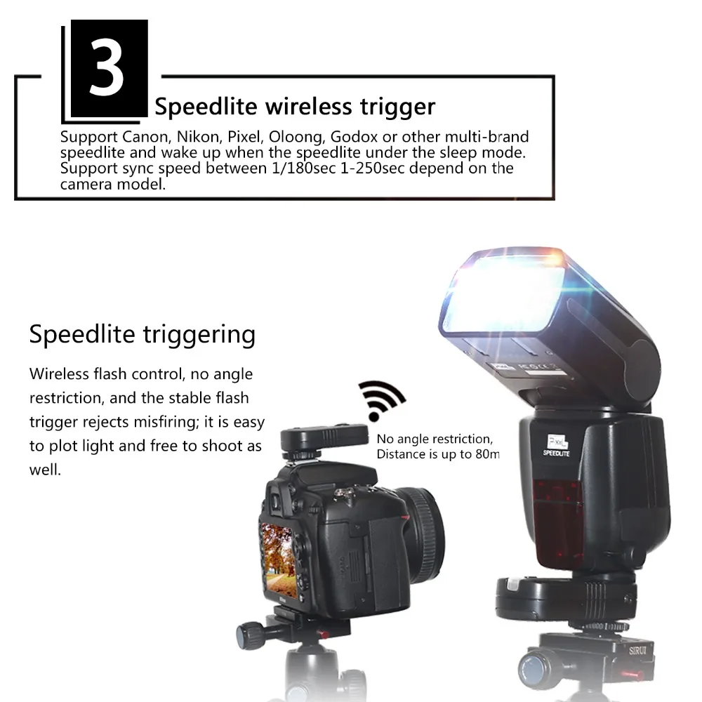 INSEESI IN 560IV IN560IV PLUS & PIXEL M8 ЖК Фонарик Беспроводная вспышка Speedlite TF 361 беспроводной