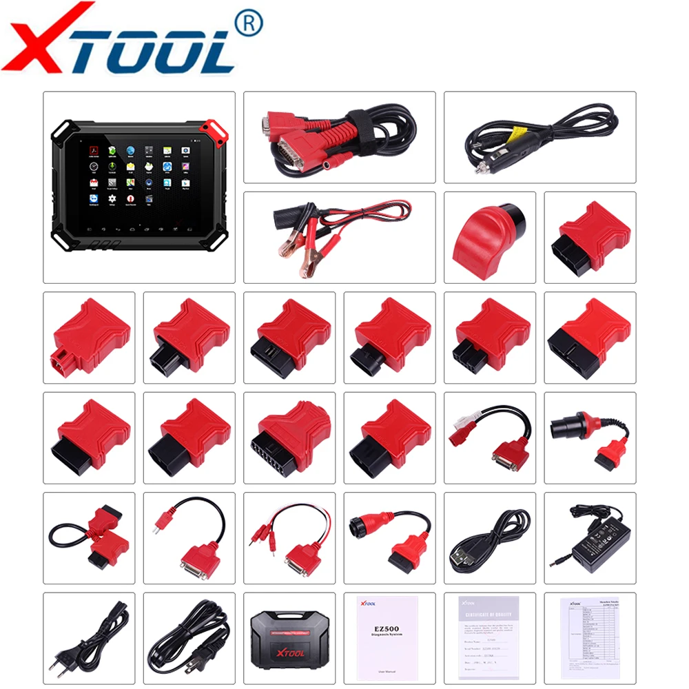 Инструмент для полной диагностики бензиновых автомобилей XTOOL EZ500 Pro с поддержкой