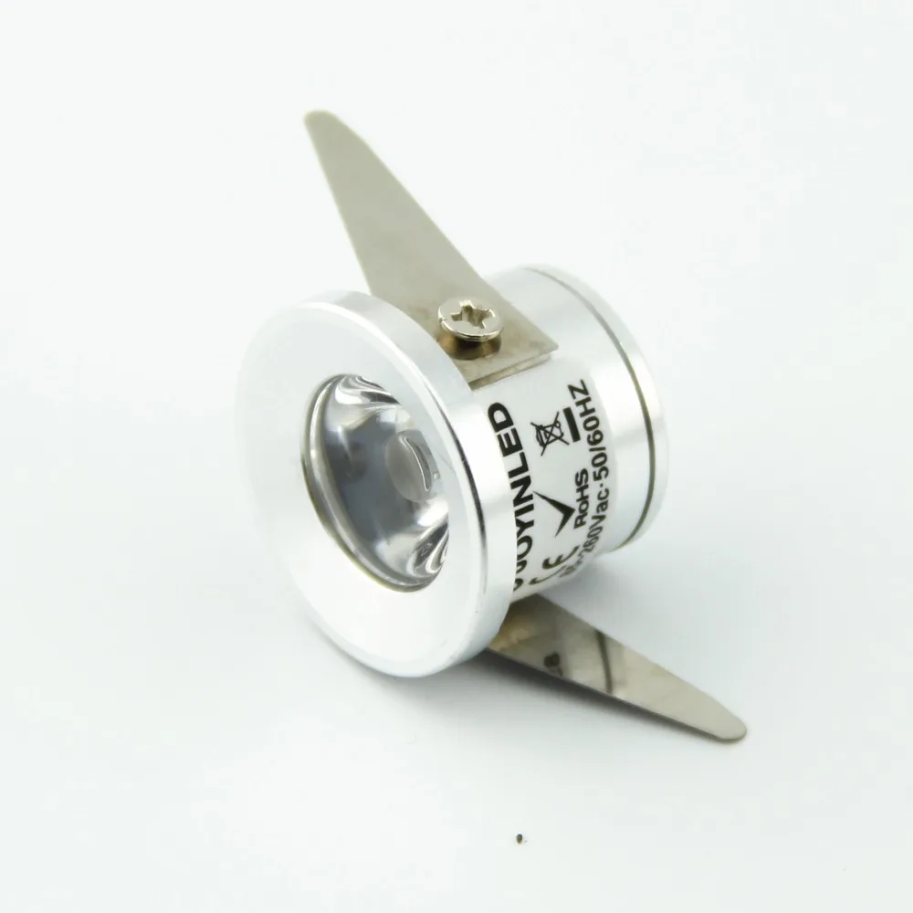 

Free Shipping 2pcs/Lot AC90-260V Mini Led Light 1W LED Recessed Cabinet Counter Small LED DownLights