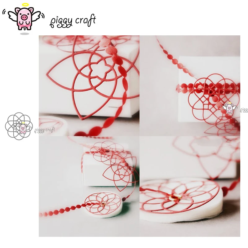 

Piggy Craft metal cutting dies cut die mold Circle garland decoration Scrapbook paper craft knife mould blade punch stencils die