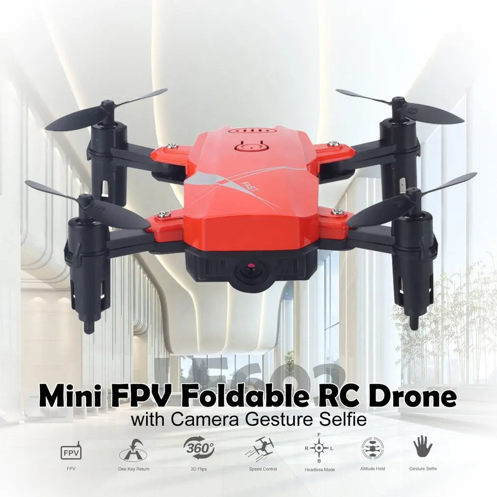 LF602 2,4G wifi FPV мини складной Радиоуправляемый Дрон 2.0MP/0.3MP камера Дрон Безголовый Квадрокоптер фотографии видео передача в реальном времени