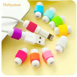 Dehyaton кабель протектор линии передачи данных цвета шнур протектор защитный чехол длинные размер намотки кабеля крышка для iPhone USB зарядки