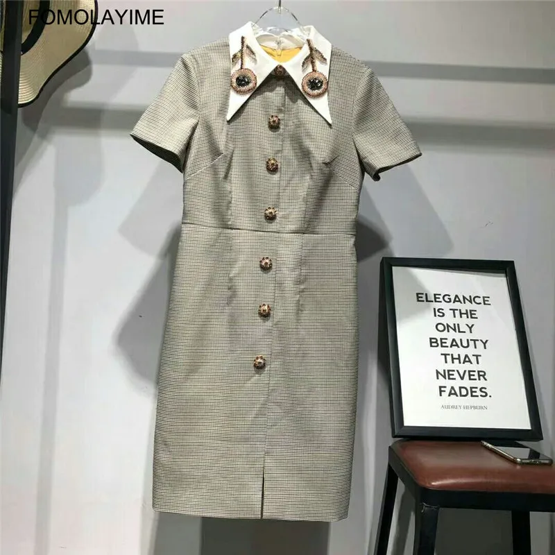FOMOLAYIME модные платья vestidos женское летнее элегантное платье роковой