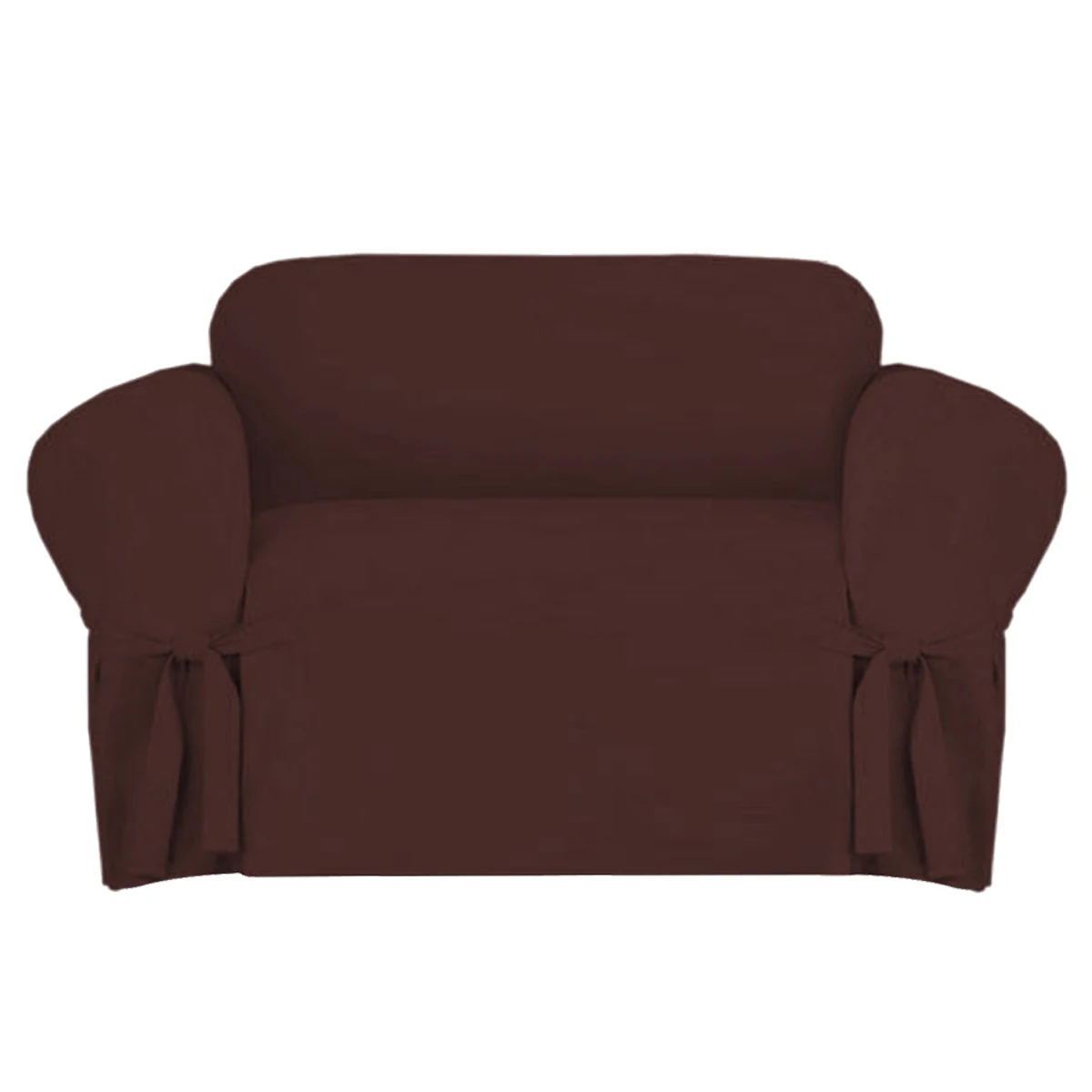 1-3 Seat Slipcover Sofa Chair Furniture Waterproof Cover Dustproof Corner Couch Cover Protector Home Decor - Color: Brown 2 seater