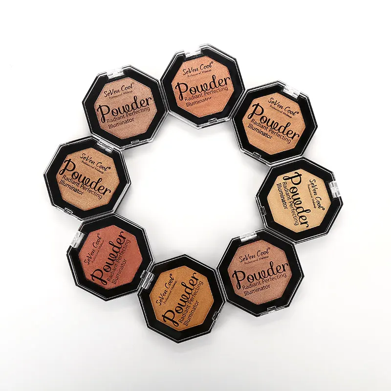 

Blueness Monochrome High Light Powder Make Up Highlighter Palette Shimmer Powder Face Contour Bronzer Face Eye Highlight