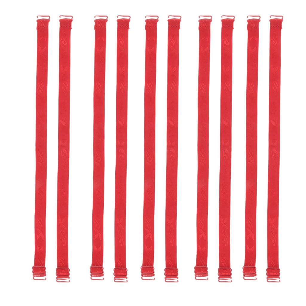 5 Pairs Elastic Adjustable Shoulder Bra Straps Replacement 15mm Width Removable Straps DIY accesorios mujer for Women's Bra