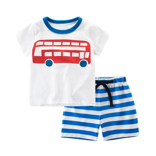 2017 Hot sale Baby Boys Sets Summer Boys Sets Clothes T shirt+short