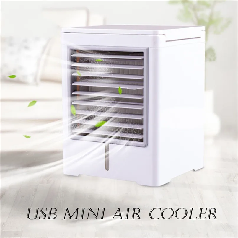 

New USB Charging Full Screen Feel Smart Mini Portable Air Conditioning Fan Air Full Screen Touch Smart Air Conditioner #4L10