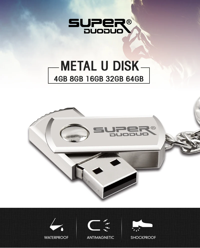 USB2.0 memory stick 16 GB флешки 32 ГБ, 64 ГБ и 128 Гб карту флэш-памяти с интерфейсом usb Высокоскоростной Флеш накопитель ratating usb-накопитель кольцо