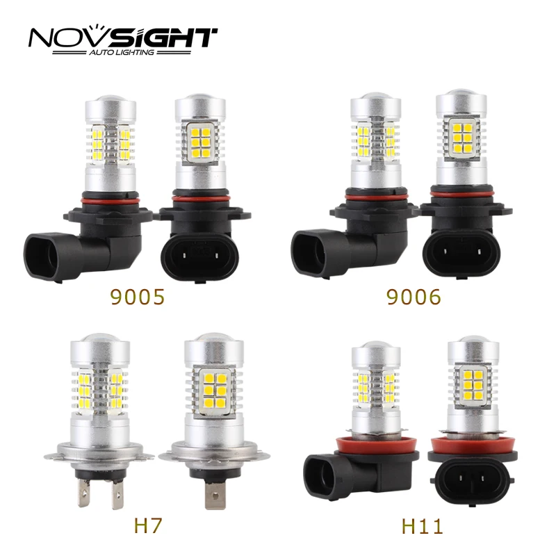

NOVSIGHT H11 H7 LED Fog Light Bulbs 9005 HB3 9006 HB4 H8 H9 Car Fog Lamp 160W 1800LM 6000K Auto Driving Fog Lights SMD Led Chip