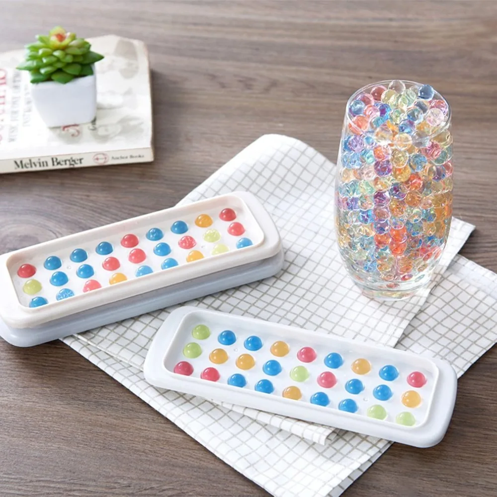 

Creative Plastic Bar Drink Whiskey Sphere Ice Globe Cube Tray 14 GridRound Ball Ice Mold Brick Cube Maker Ice Tray Mould