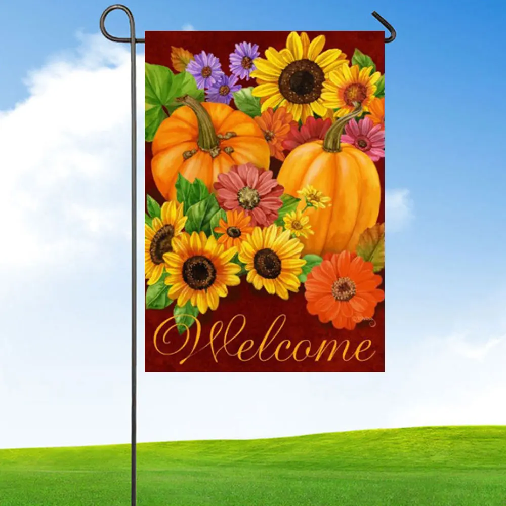 

Garden Outdoor Flag Snowman Winter Seasonal Banner Merry Xmas Decoration