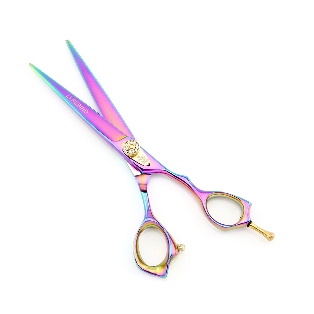 US $198.00 Hair Scissors Pet Dog Grooming Scissors 7 INCH Rainbow Hair Shears Thinning Scissors Lyrebird HIGH CLASS 5SETSLOT NEW