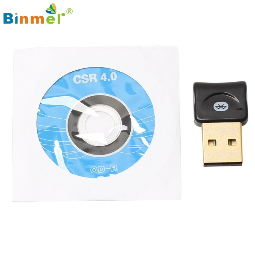 Binmer USB беспроводной Bluetooth 4,0 CSR Ключ адаптер аудио передатчик XP Vista Win7/8 января 12 MotherLander