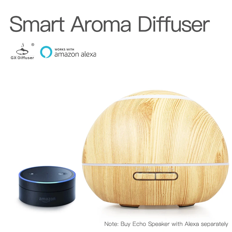 

GX.Diffuser Newest Smart Aroma Diffuser Amazon WiFi APP Air Humidifier Essential Oil Aroma Diffuser Air Purifier Aromatherapy