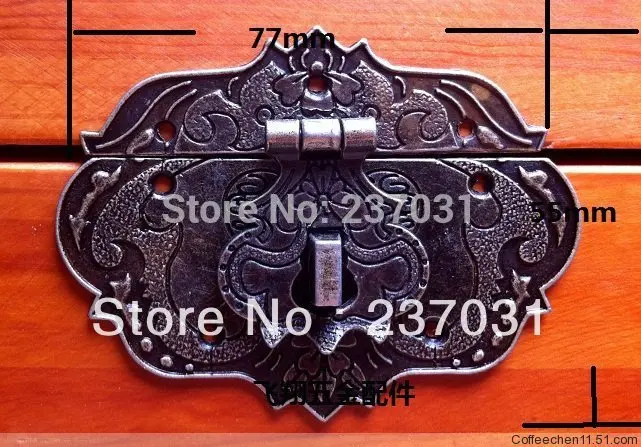 

Packing hardware antique clasp buckles/panel/restore ancient ways can match combination lock trumpet 55 * 77 mm