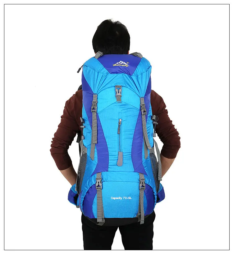 Новый Professional 75L альпинизм мешок открытый восхождение рюкзак большой ёмкость модные для мужчин женщин рюкзаки для велосипедной езды