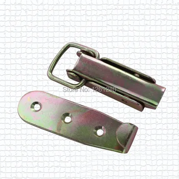 

free shipping 4 pieces metal hasp hardware lock equipment box hasp wooden box buckle industrail fastener