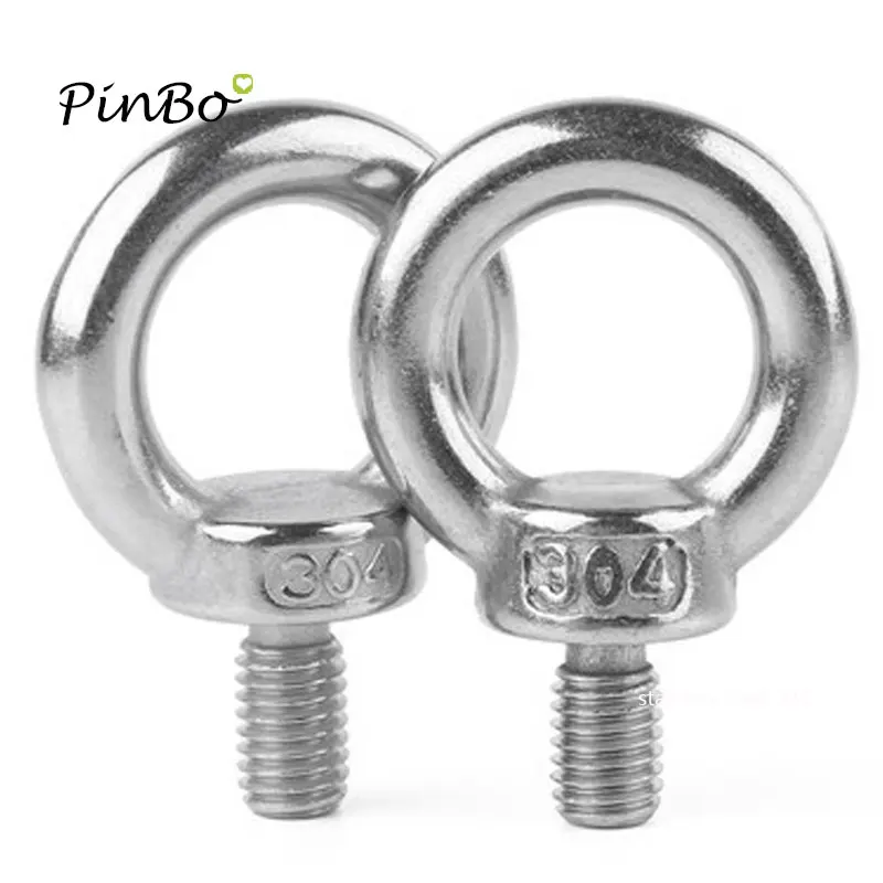 Болты из нержавеющей стали M3 M4 M5 * 10 мм 304 A2 болты кольцевая петля отверстие для