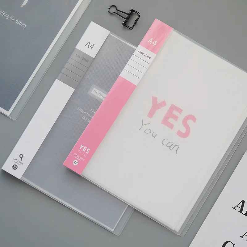

Coloffice Information Booklet Folders Transparent Multi-function Document Book Office Business Conference Record Book Random 1PC