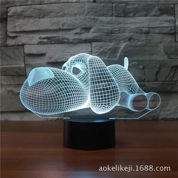 

New Hyena Usb 3D Colorful Touch Charging Remote Control Gradient Gift Decoration LED Lights