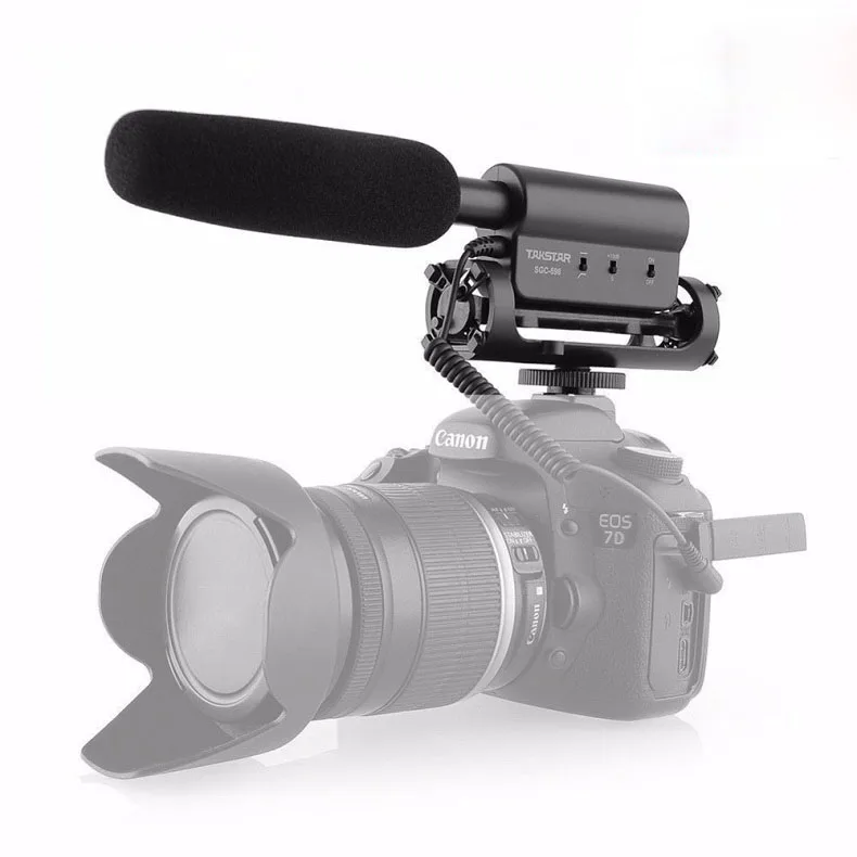 Takstar SGC-598 фотосъемка конденсаторный CCTV 3,5 микрофон видео студия запись ружье для Nikon микрофон для зеркальной цифровой - Цвет: ONLY SGC598