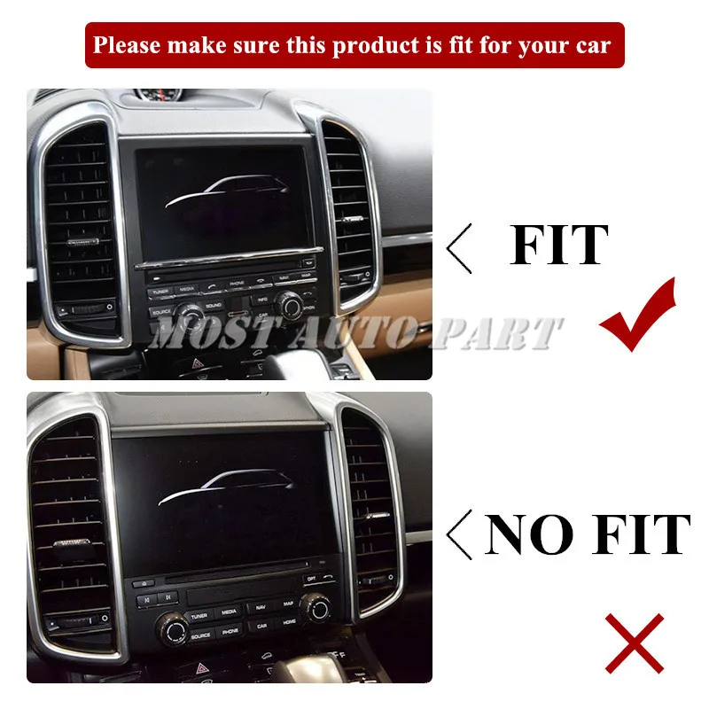 Внутренняя консоль gps навигация и CD панель Крышка для Porsche Cayenne 2011