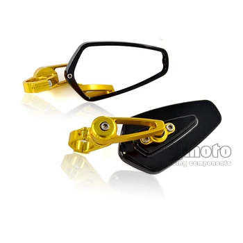 

BJMOTO Universal Motorcycle 22 MM Bar End Mirrors CNC 7/8 Inch Handlebar Grip Rearview Mirror for Honda Yamaha Kawasaki Suzuki