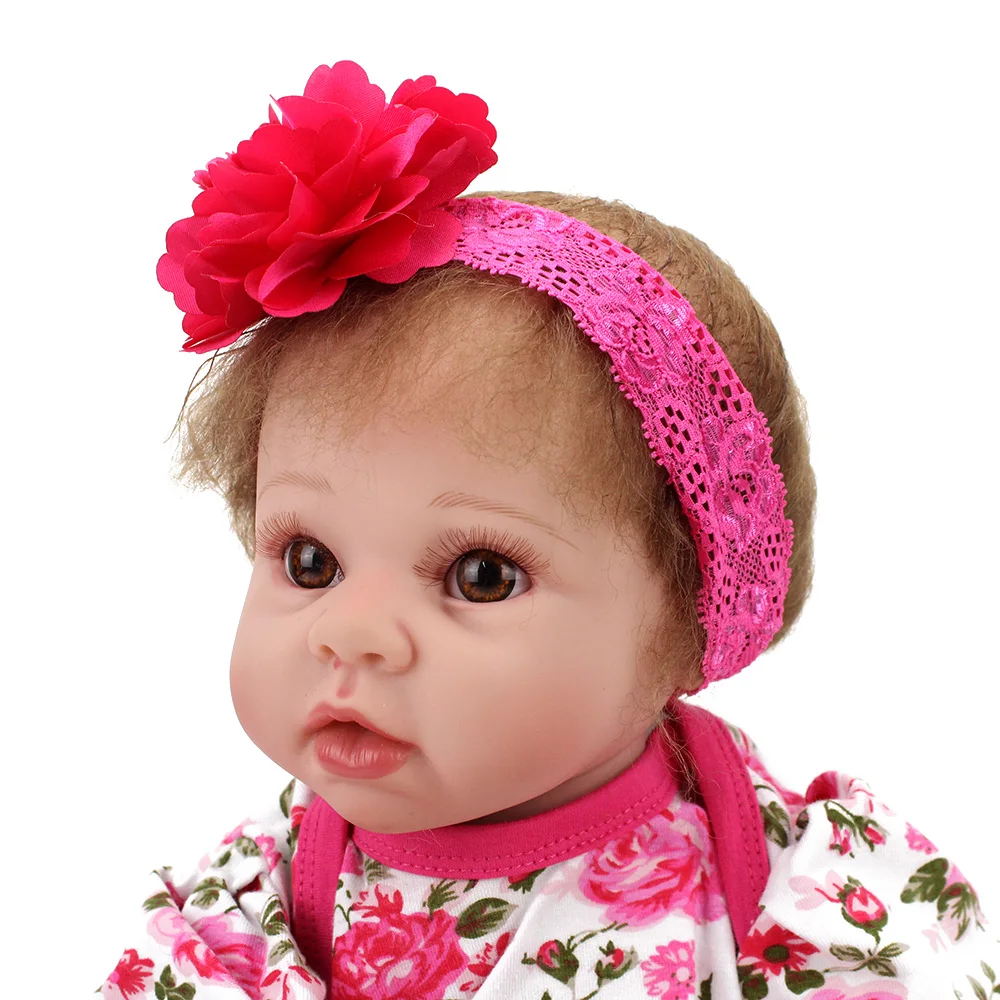 NPKDOLL 22 дюймов 55 см силикона Reborn Baby Doll очаровательны Lifelike малыша ткани тела ручной работы Boneca Bebe/Детская возрожденная менина