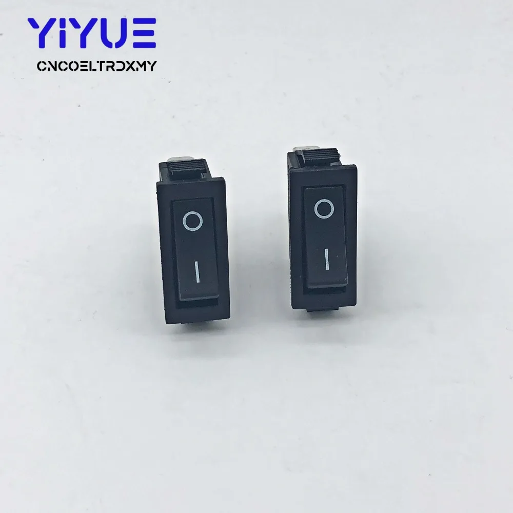 

5pcs/lot Black 30*14MM 2PIN ON/OFF Boat Rocker Reset Switch no LED light 16A 250VAC/20A 125VAC