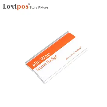 

Arc Shape Pin Badges Style Office Name Holder Tag Metal Material Strong Fastener Name ID Tag Badge Holder