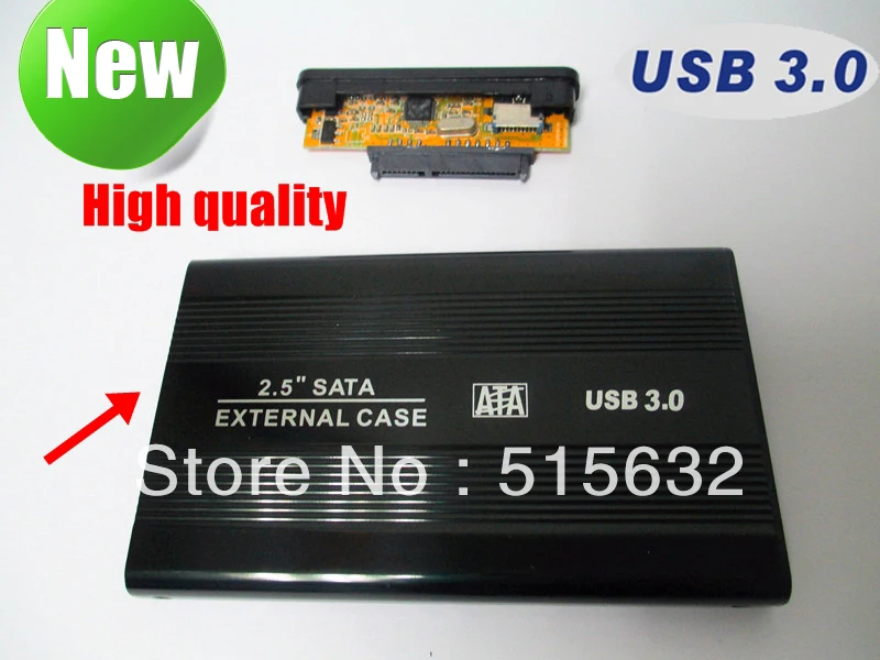 НОВЫЙ 2 5 &quotUSB 3 0 SATA внешний жесткий диск HD мобильный корпус/корпус черный|disk