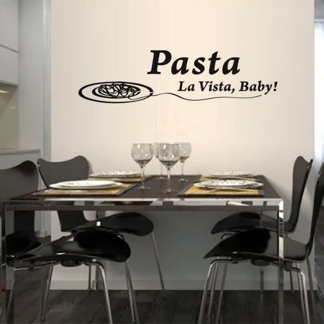 Special Offers Pasta La Vista Baby Wall Sticker Spanish Dining Room Removable Vinyl Self Adhesive Meal Wall Decal Special Offers Pasta La Vista Baby Wall Sticker Spanish Dining Room Removable Vinyl Self Adhesive Meal Wall Decal