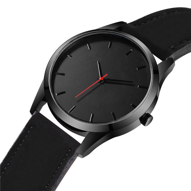 Reloj 2018 Fashion Large Dial Military Quartz Men Watch Leather Sport watches High Quality Clock Wristwatch Relogio Masculino T4