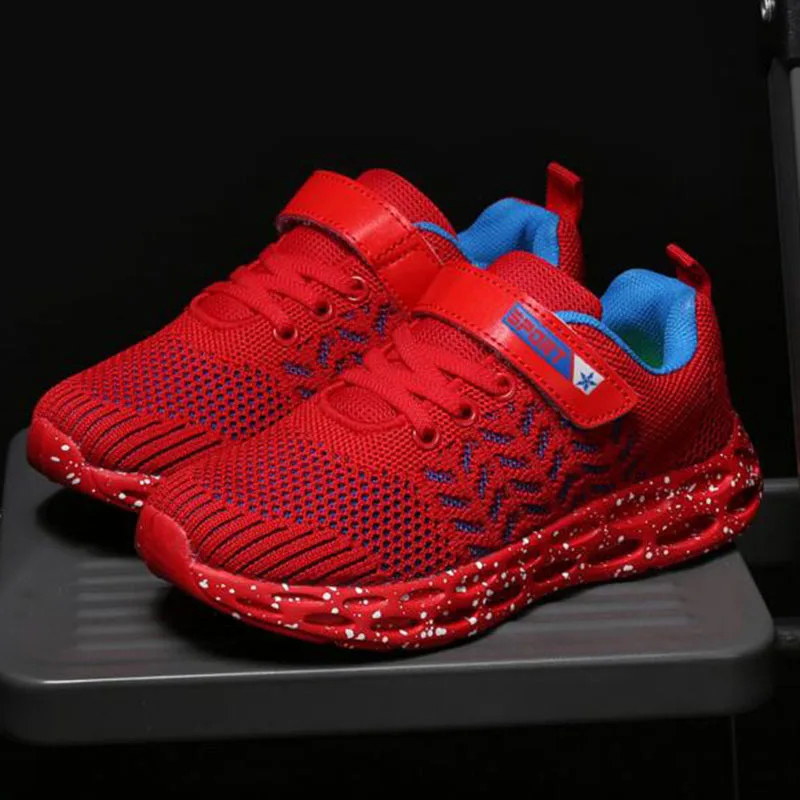 

Boys' Girls' Children Breathable Flats Single Shoes Hook Loop Comfortable Kids Sports Running Anti-slippery Hard-wearing Shoes