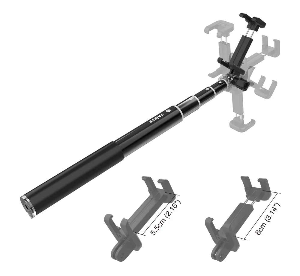 Najtaniej Bluetooth 34 cal kamera akcji Selfie Stick Mini statyw wysuwany monopod dla Gopro eken akason wszystkie działania Cam i smartfon
