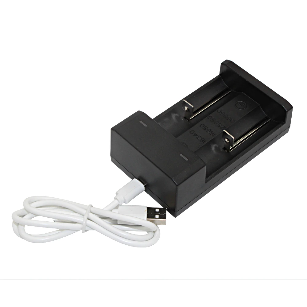 Зарядное устройство Uranusfire USB для аккумуляторов 18650 26650 16340 36650 2 слота
