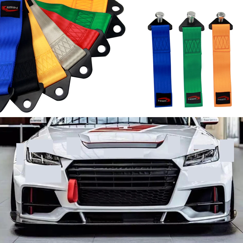 Hypertune Universal Tow rope& Strap Racing Drift Rally Emergency Tool ( Red / Blue Green/ Black Orange Gray ) TR81|Буксировочные