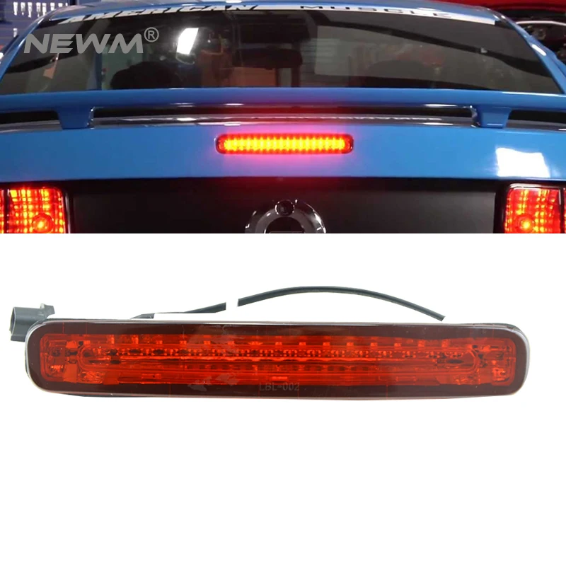 

1pc For 05-09 Ford MUSTANG Black Housing Smoked LED Tail Third Rear Brake Light/Lamp