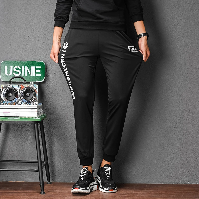 

2018 Casual Pants Men Elastic Waist Letter Printing Pantalones Hombres Fashion Trends Mens Sweatpants Joggers Trousers