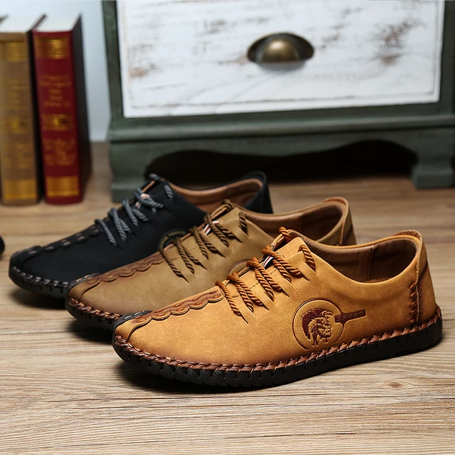 Retro Handmade Leather Shoes Men New Arrival Casual