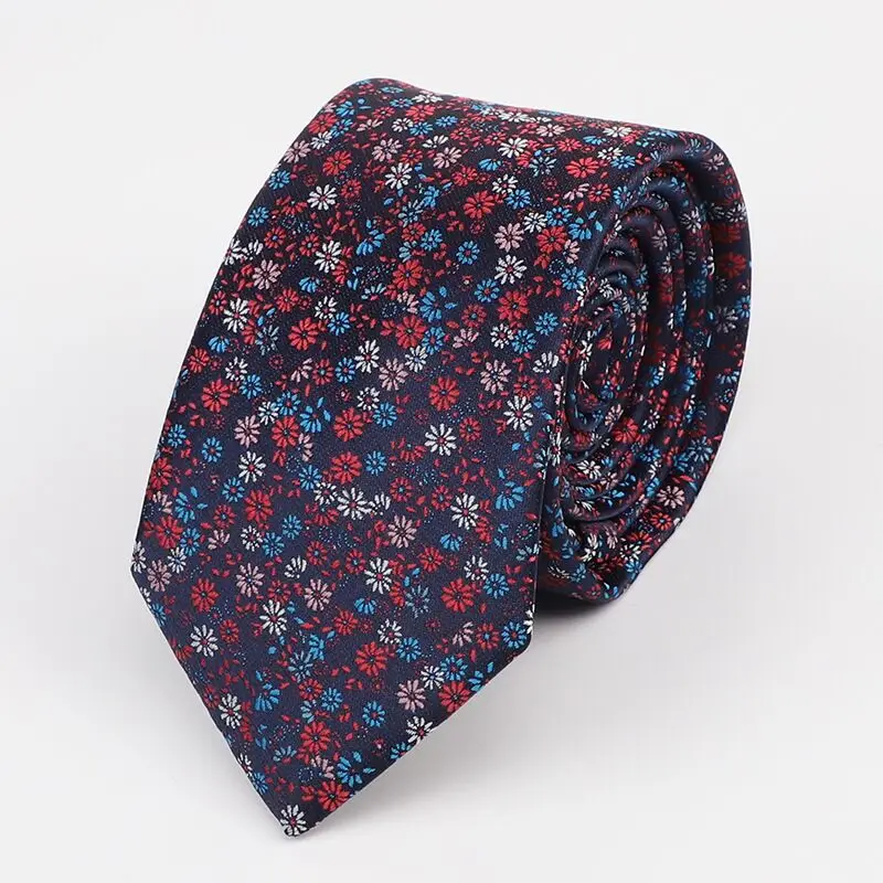 Новинка 7 см Gravata Mens галстук роскошный мужской цветочный узорчатые Галстуки Hombre классический деловой Повседневный галстук для свадьбы - Цвет: 211