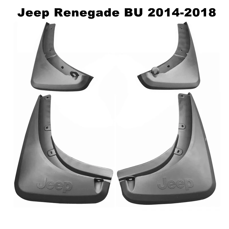 

4Pcs/Set Car Mudflaps Splash Guards Mud Flap Mudguards Fender For Jeep Renegade BU 2014-2018 Car Styling Accessories
