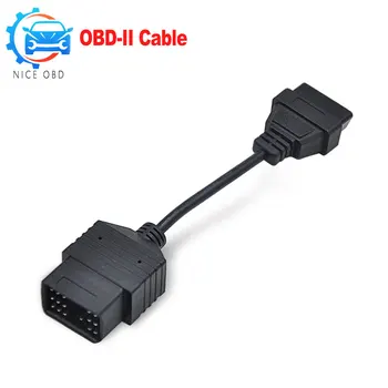 

For Toyota 17pin to 16Pin Female Connector OBD2/OBDII For Toyota 17 Pin to 16 Pin female Diagnostic tool cable black connector